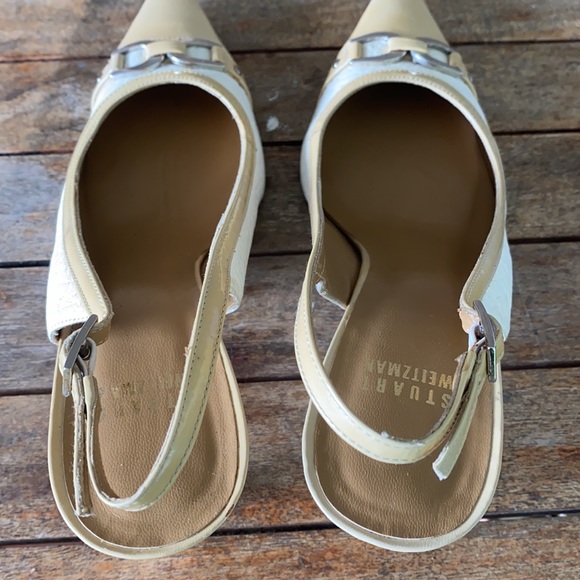 Stuart Weitzman Size 8 M Pointy Toe Slingback Heels - Picture 13 of 15